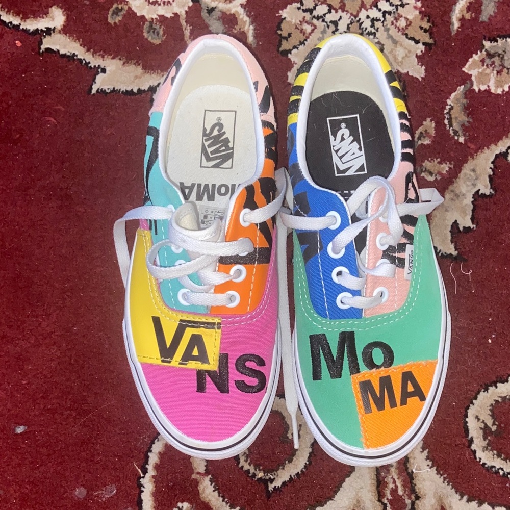 Vans Multicolor Patchwork Low Top Sneakers